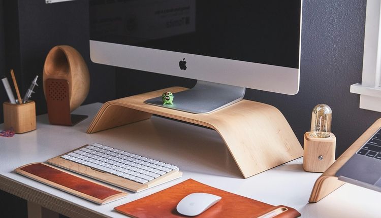 Computer in a home office